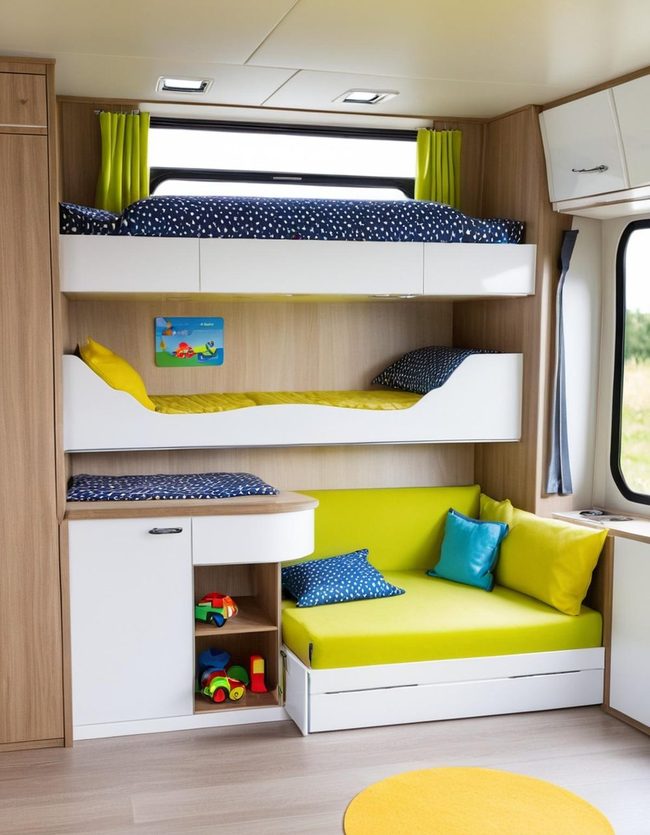 Elevated Sleep Platform Enhances Storage