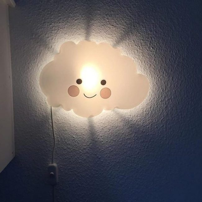 Happy Cloud Light With Smiley Face