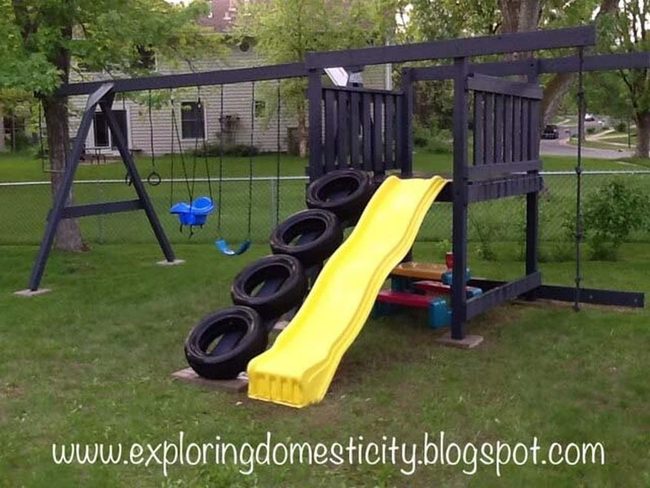 Giant Tire Climb Playground