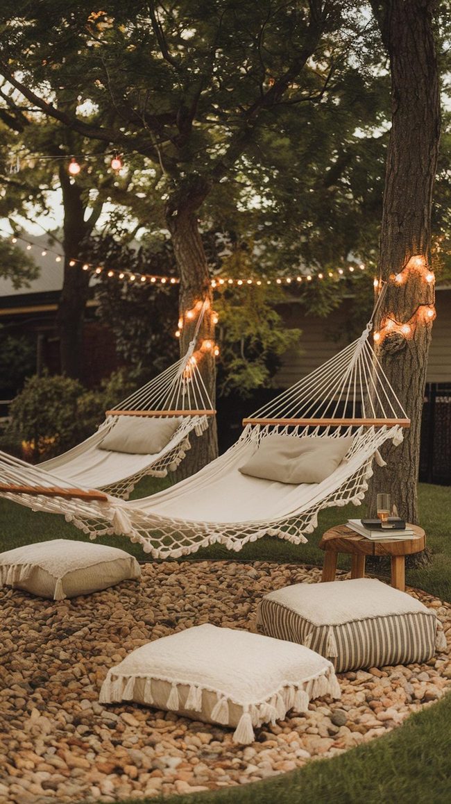 Backyard Hammock Lounging Paradise