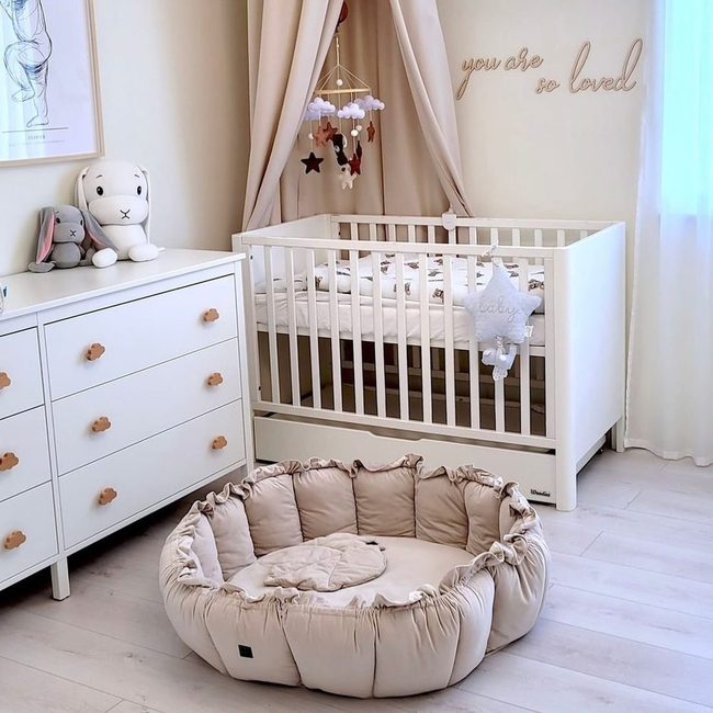 Cream Nursery With Wooden Charm