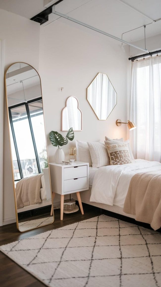 Gold Framed Statement Mirror