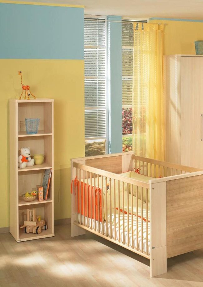 Yellow And Blue Baby Room