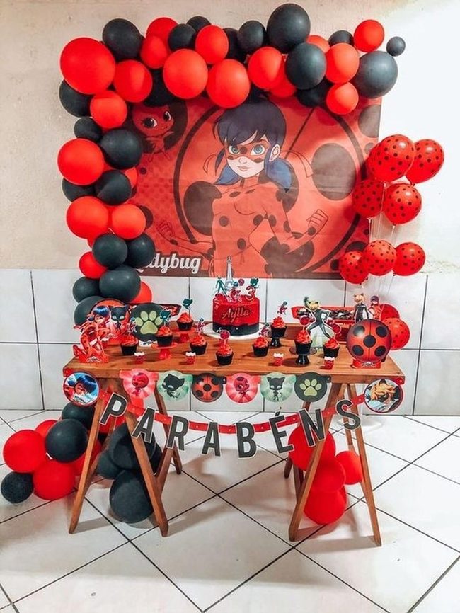 Red And Black Superhero Birthday