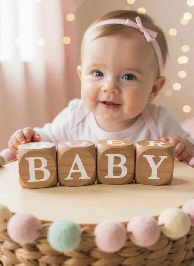Personalized Letter Blocks Display