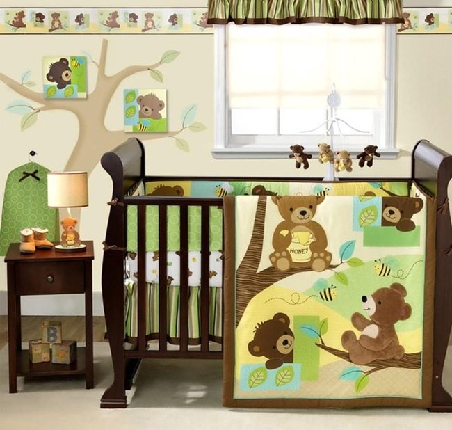 Woodland Bear Nursery Greens
