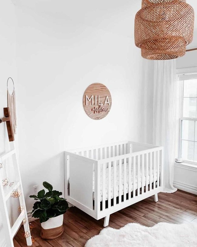 White Walls, Brown Floors, Bohemian Touch