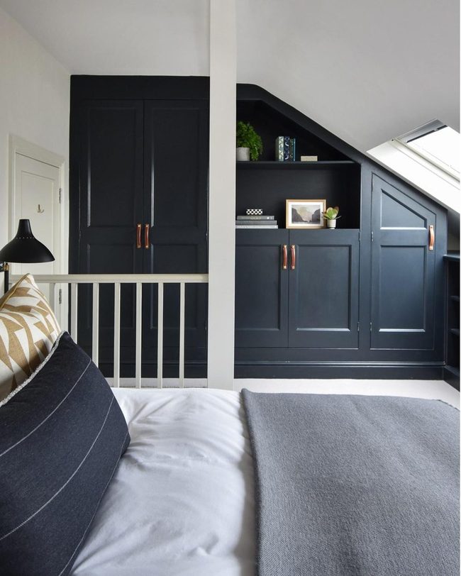 Deep Cabinetry Storage Bedroom