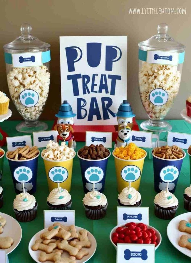 Dog-Shaped Treats Colorful Station