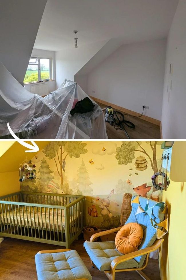 Sunshine Yellow Mural Nursery