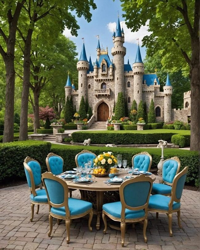 Pink Gold Royal Throne Dining
