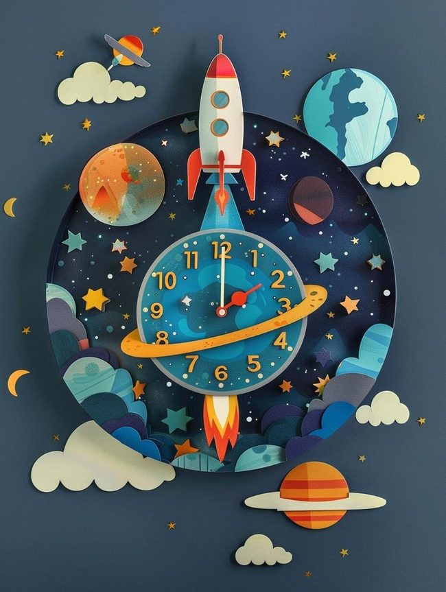 Satellite Timepiece In Silver Steel