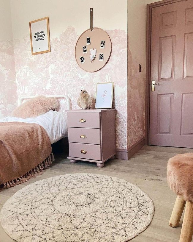 Dusty Rose Door Statement