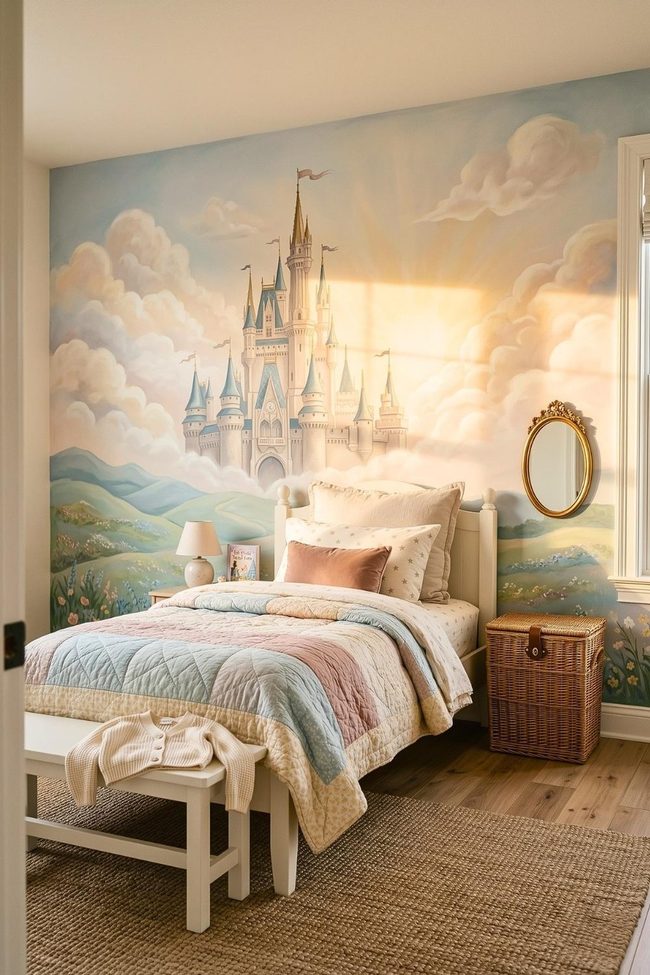 Glowing Pink Castle Wall