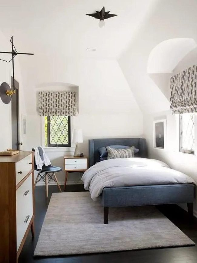 Deep Blue Bedroom Statement