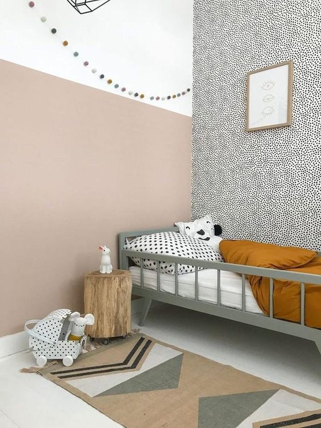 Spotted Walls, Bear Pillows, Beige
