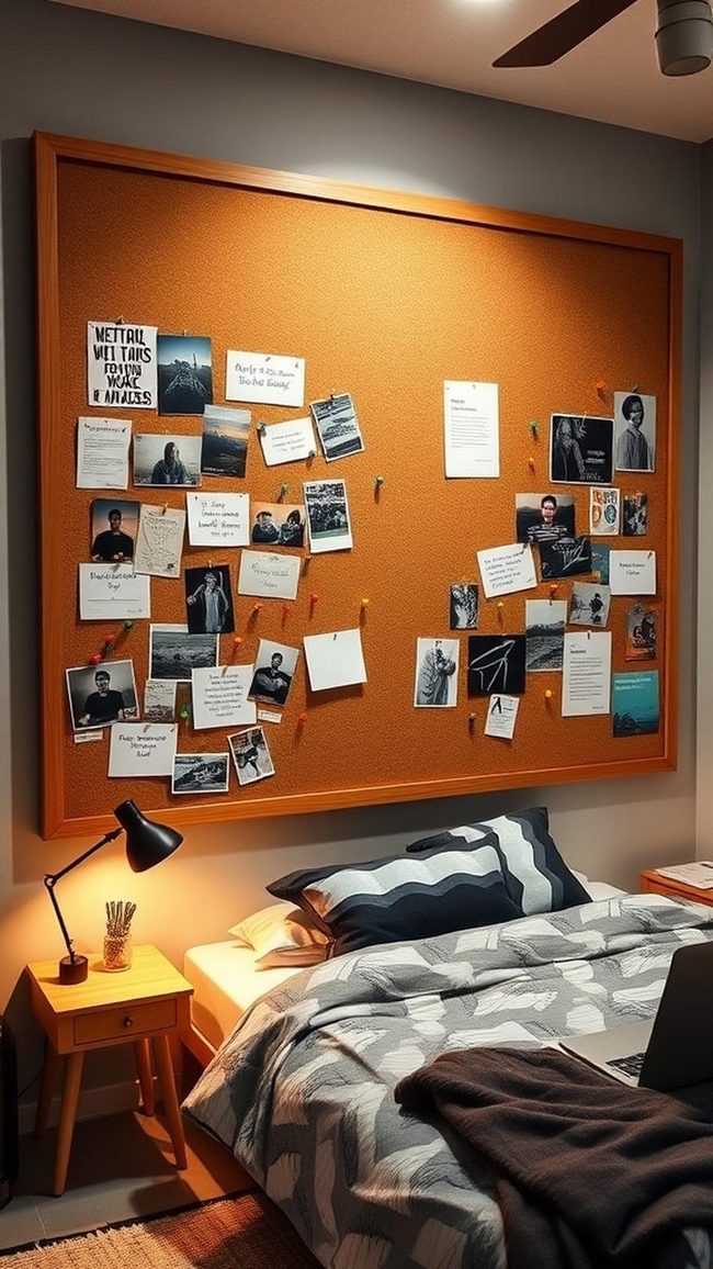 Personalized Cork Wall Display