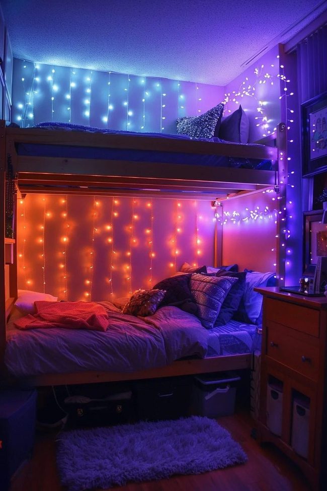Golden String Lights & Soft Textures