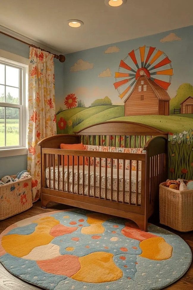 Pastel Windmill Playroom