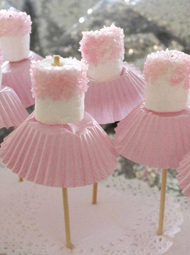 White Marshmallow Ballerinas