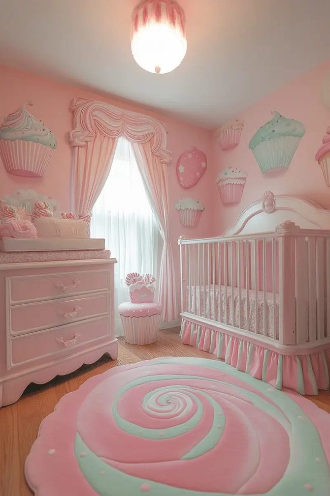 Pastel Cupcake Nursery Dreams
