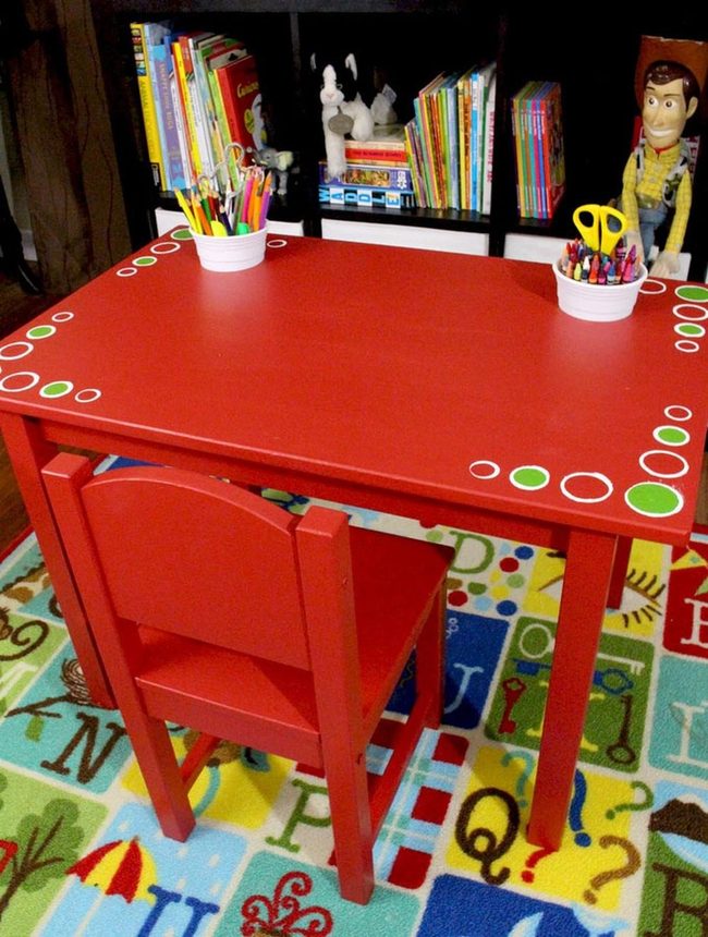 Red Kids Craft Station