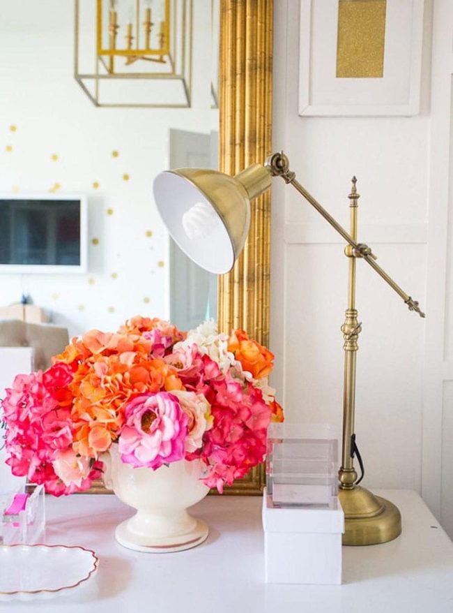 Colorful Flowers Brighten Bedrooms