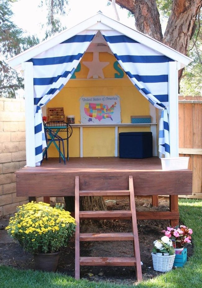 Bright Yellow Playhouse, Educational Interior