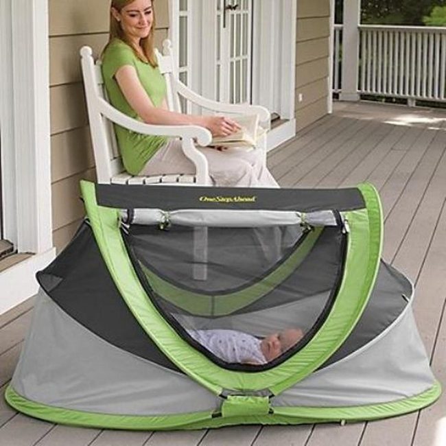 Mesh Baby Tent Gray