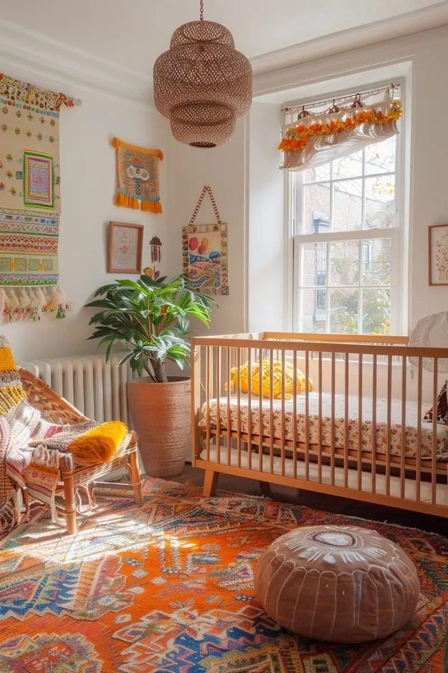 Boho Nursery Earth Textiles