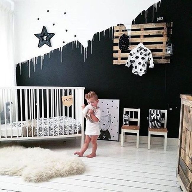 Monochrome Nursery, Wooden Warmth