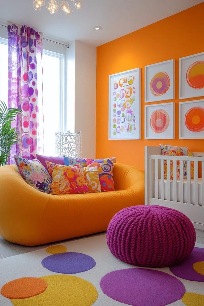 Bright Primary Colors Nursery
