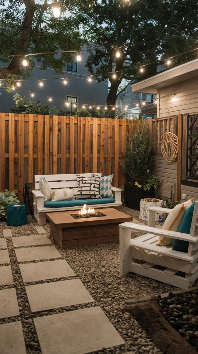 Budget Backyard Fire Pit Gathering