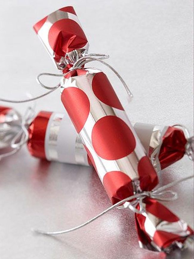 Red Polka Dots Silver Sparkle