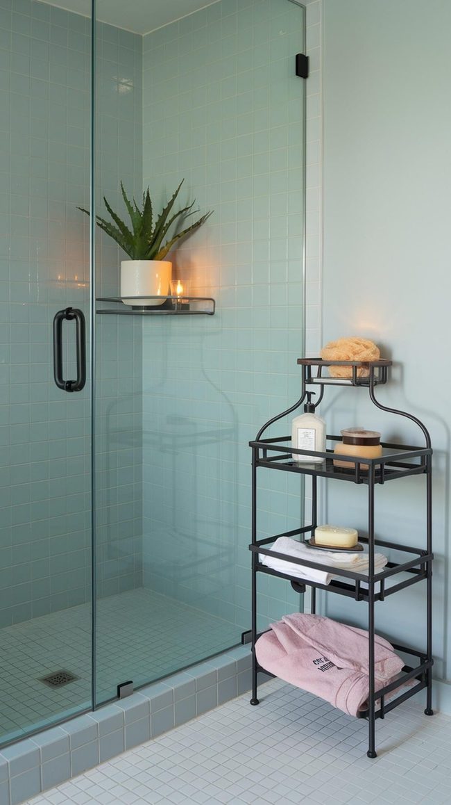 Floating Shelves With LED Lighting