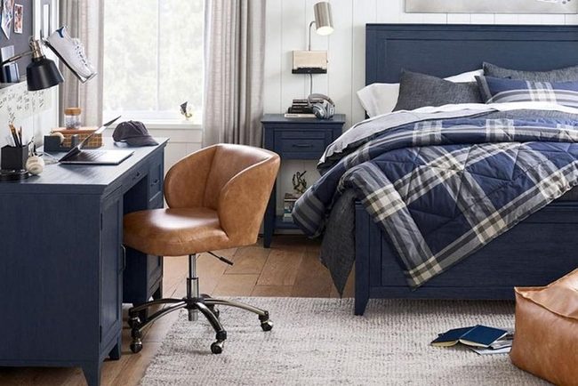 Navy Blue Study Suite