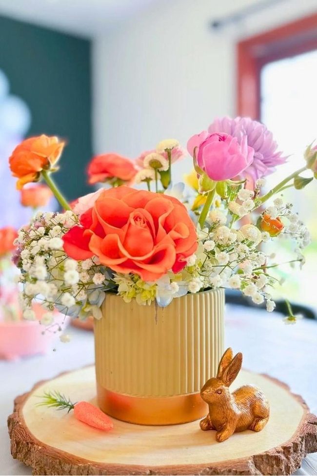 Rainbow Arch Baby'S Breath Centerpiece
