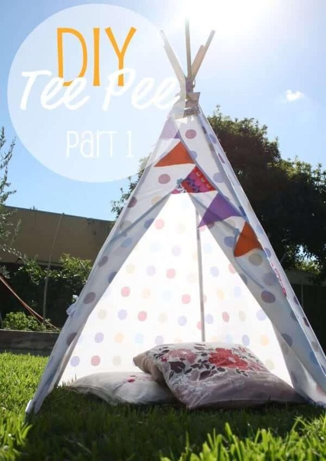White Sheet Hideaway Tent