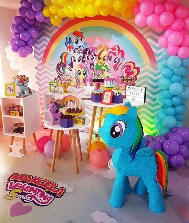 Multicolor Pony Balloon Celebration