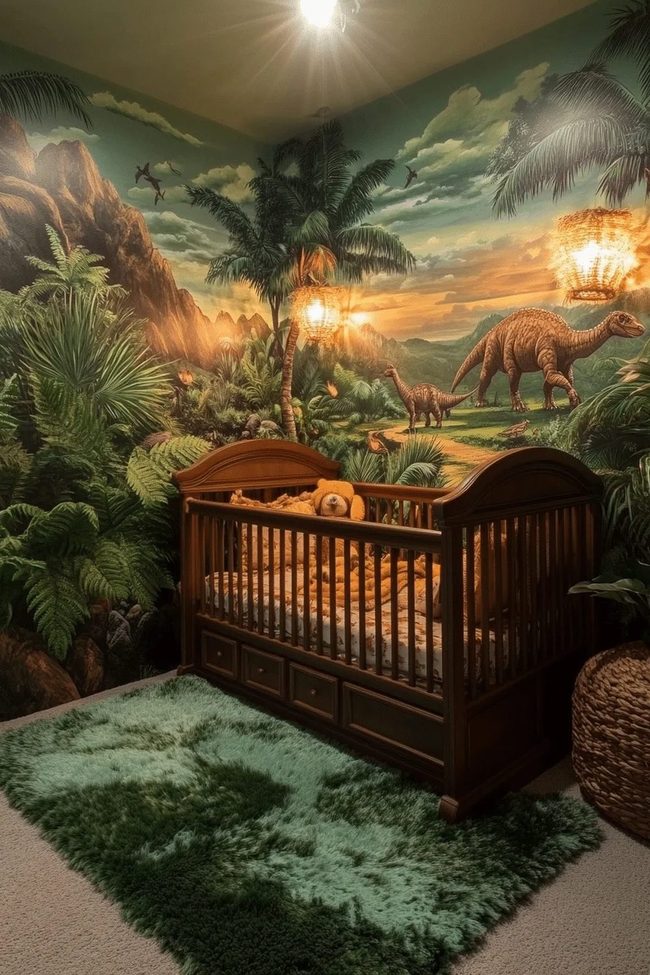 Prehistoric Green Dino Paradise