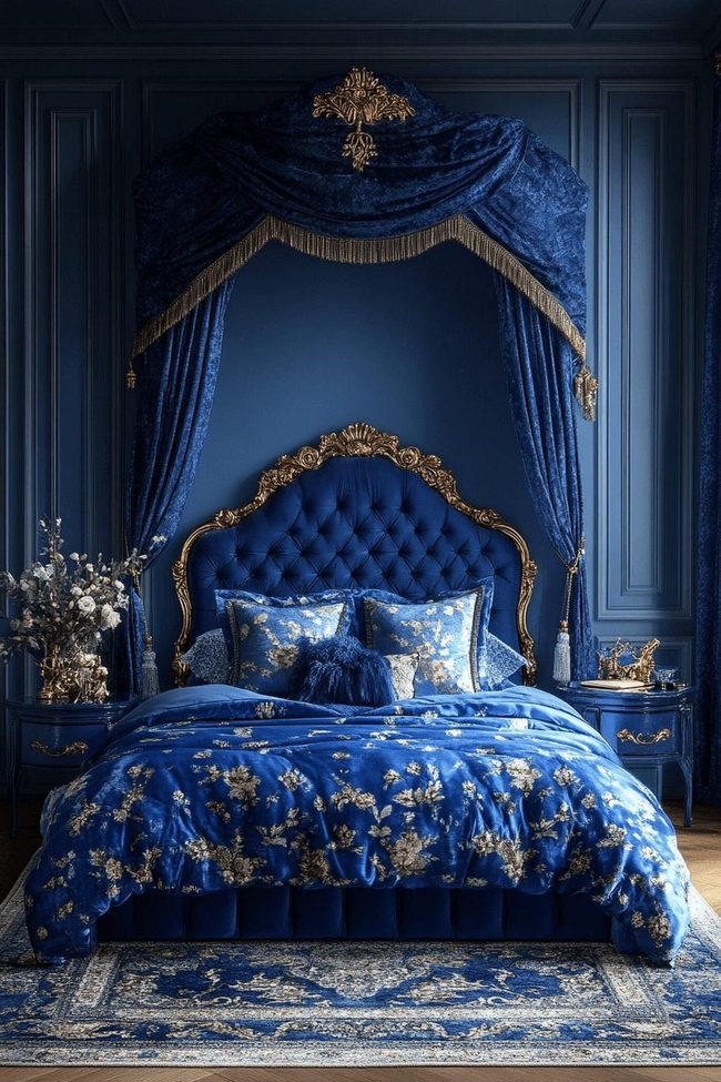 Lapis Blue Gold Girl'S Sanctuary