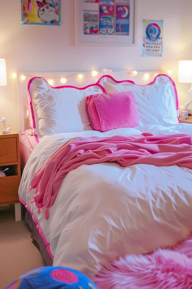 Pink Cotton Bedding Sets