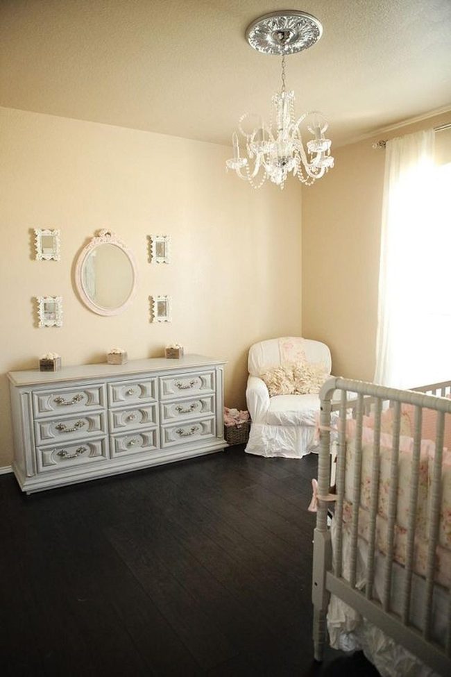 Light-Filled Nursery With Mirrored Accents