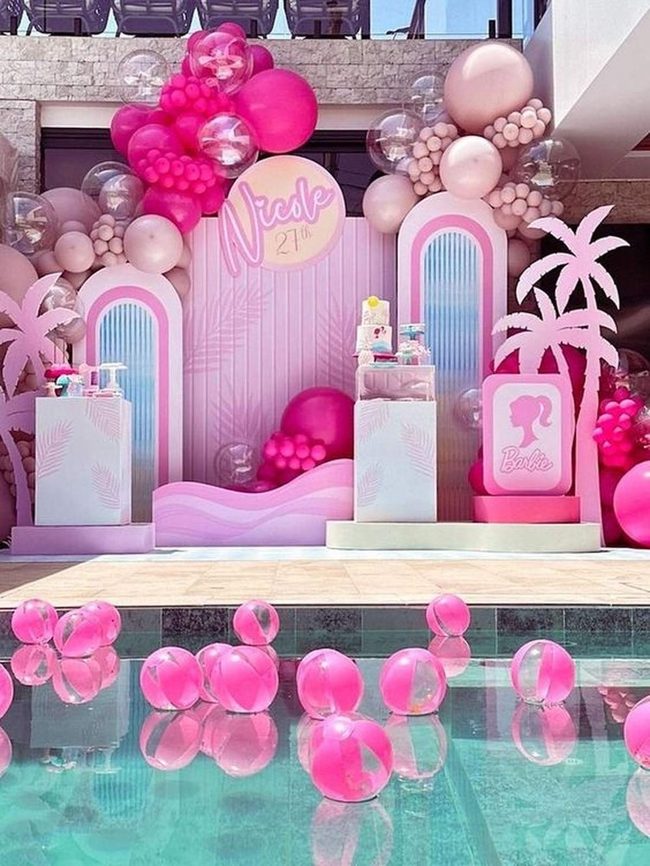 Pink Balloon Beach Escape