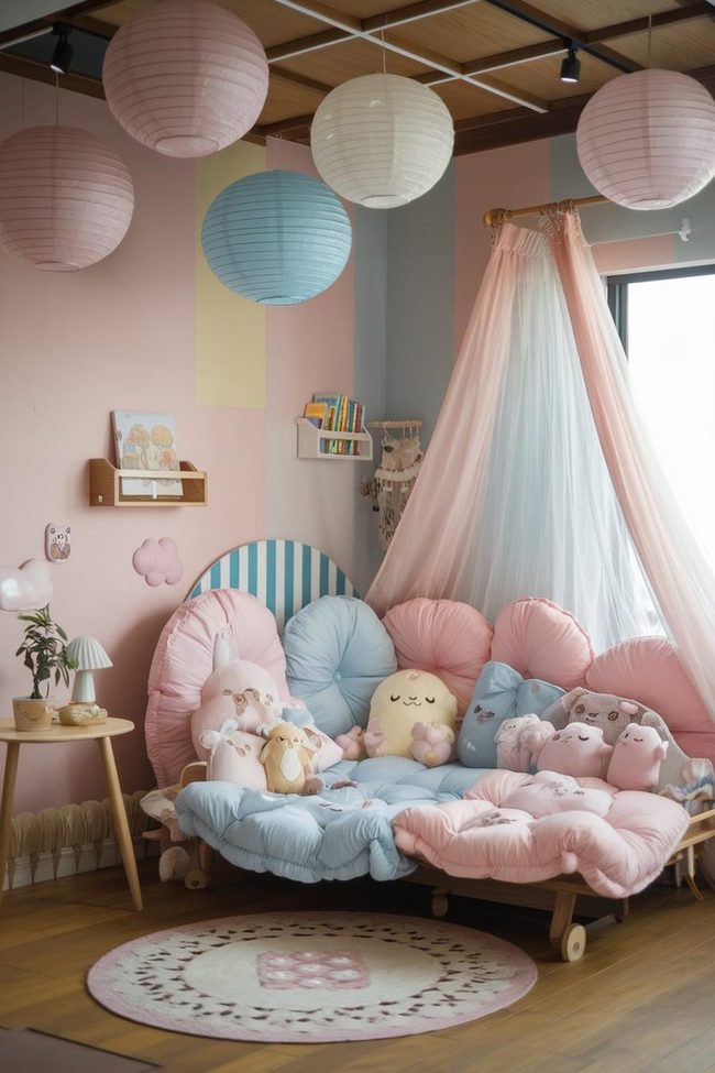 Pastel Clouds Kawaii Nursery