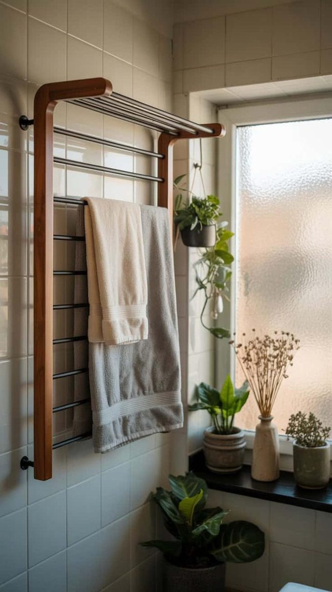 Wall-Mounted Space-Saving Drying Rack