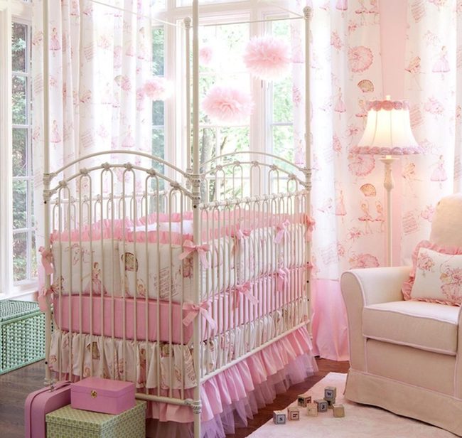 Pastel Nursery With Pom-Pom Details