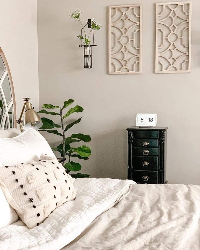 Vintage Mirror Headboard Gold Glow