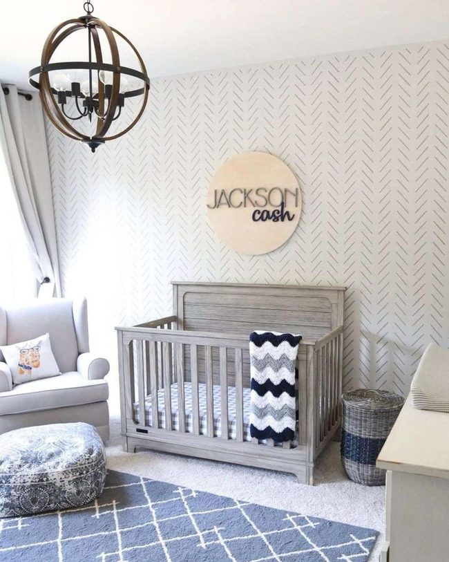 Black Globe Chandelier Nursery