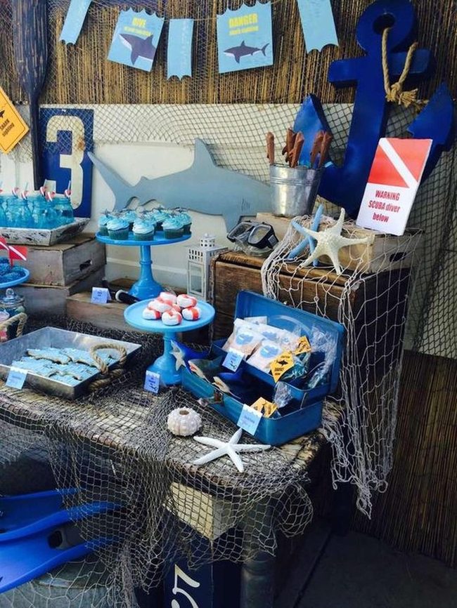 Blue Waters With Nets And Shells